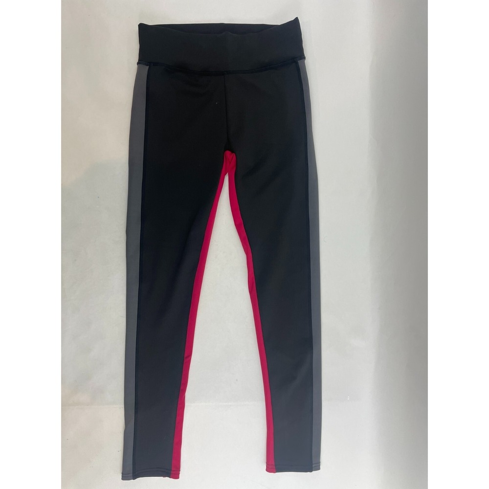 BSP Pants Women's Size Medium Black Gray Pink Yoga Pants Activewear Pull On